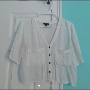 White button up top.